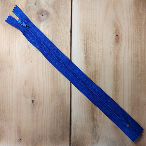 Zip 3 mm nedělitelný 25 cm královská modř