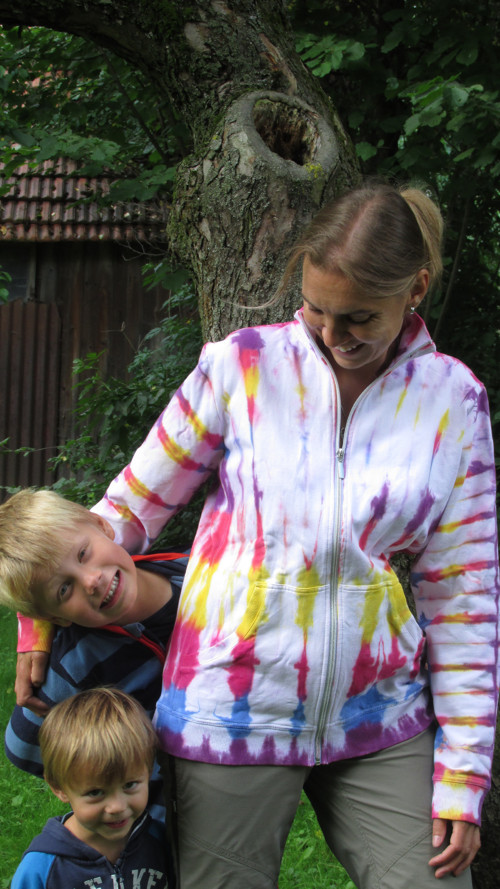 Dámská batikovaná mikina — foto 1