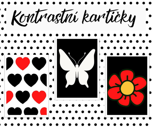 KONTRASTNÍ KARTIČKY pro miminka 2.
