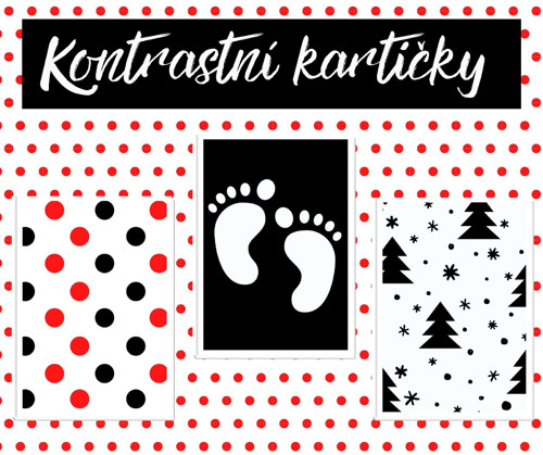 KONTRASTNÍ KARTIČKY pro miminka 3.
