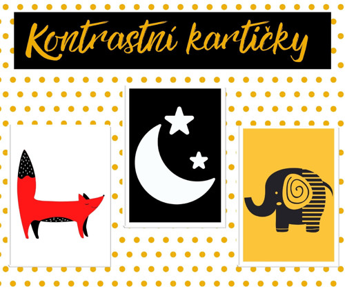 KONTRASTNÍ KARTIČKY pro miminka