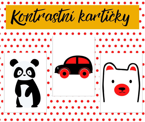 KONTRASTNÍ KARTIČKY pro miminka 5.