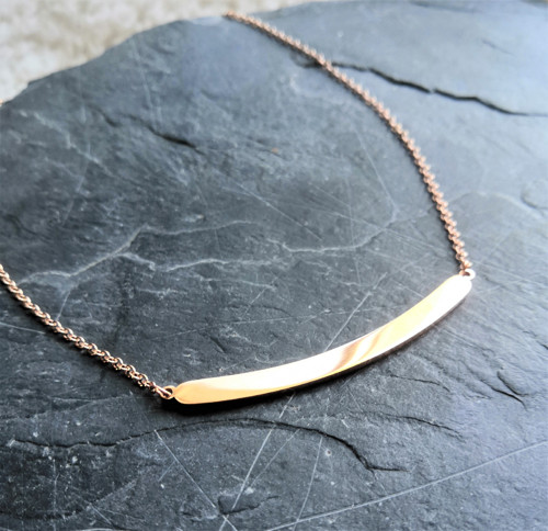 Ocelový náhrdelník*elegantní*rosegold