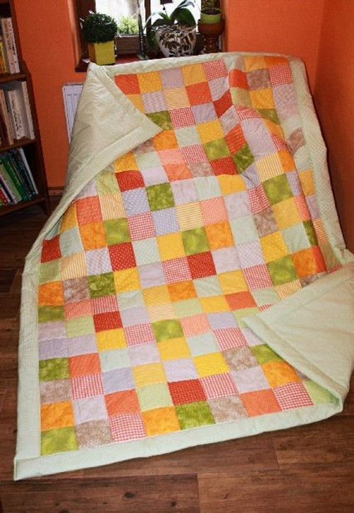 Podzim ..přehoz či přikrývka patchwork