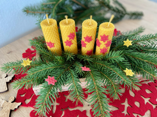Sada na výrobu svíček "ADVENTNÍ SVÍČKY S HVĚZDOU"
