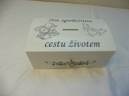 Svatební truhlička s klíčkem — foto 1