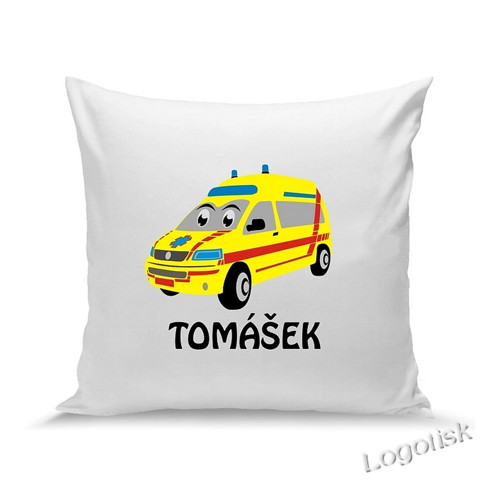 Polštář pro kluky Sanitka a jméno na přání
