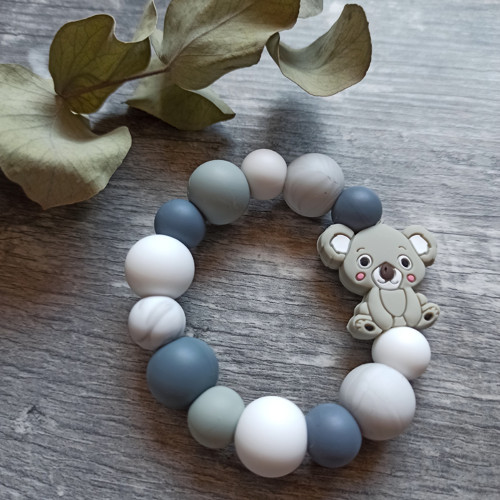Kousátko kroužek- Šedá koala MINI