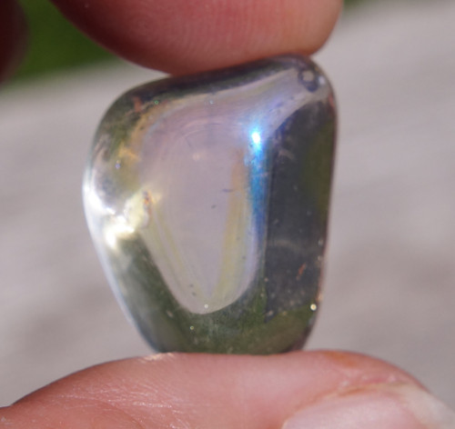Křišťál - aqua aura (24 mm) J6320