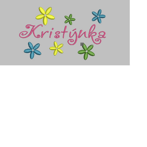 Kristýnka - vyšívací vzor