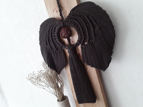Mega-anděl macramé " Hořká čokoláda " — foto 1