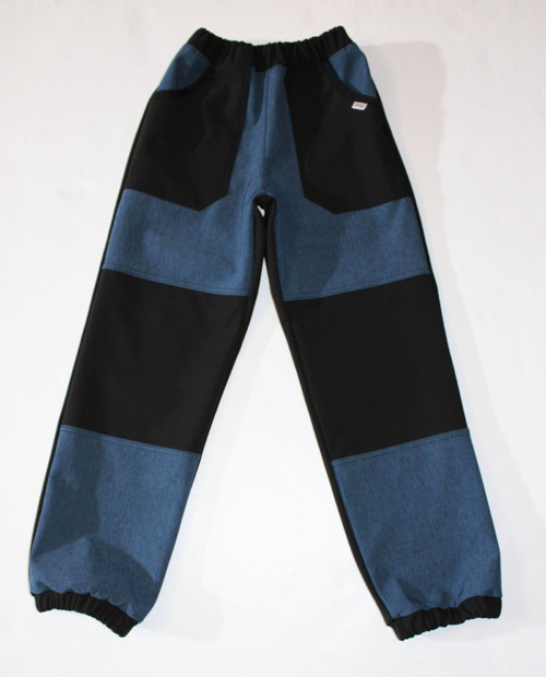 Softshell. kalhoty "prožíhané" 10/3 ( fleece)