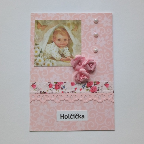 Přání - holčička / k narození miminka — foto 1