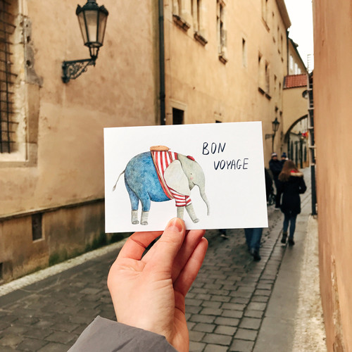 Pohlednice Bon voyage