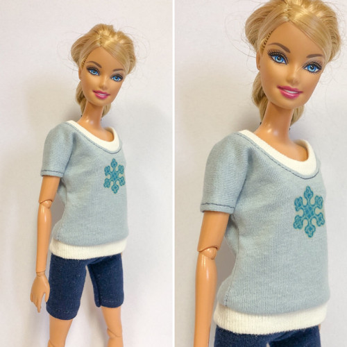 Volnější tričko pro barbie — foto 1