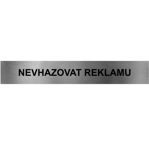 Nevhazovat reklamu 15 x 2,5 cm
