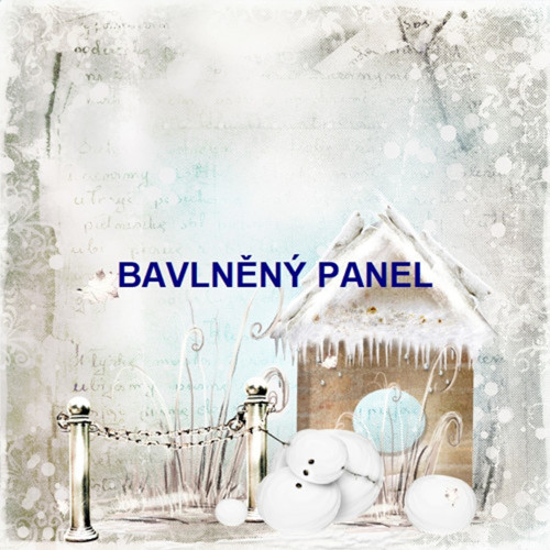 Bavlněný panel 25x25 cm