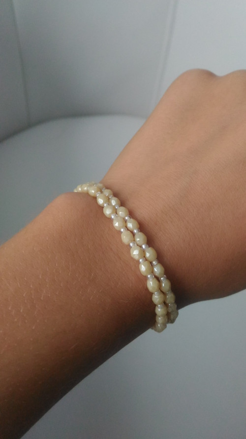 Jemný náramek s prstýnkem