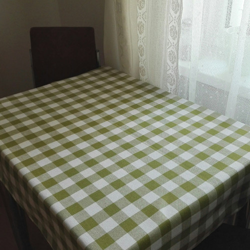 Ubrus čtvercový 90 x 90 cm - olivová kostka