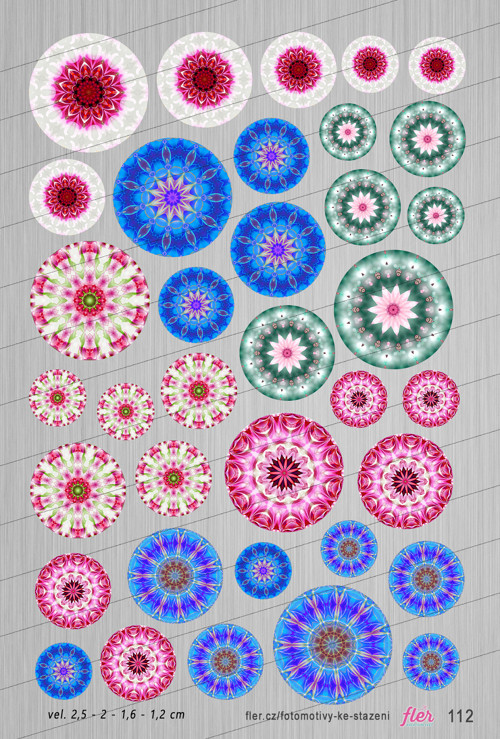 Motivy vel. 25,20,16,12 mm - mandaly