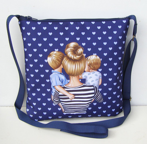 Modrá kabelka Crossbody