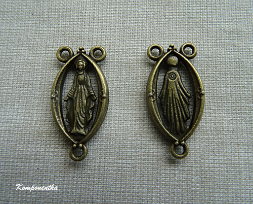 Mezidíl na růženec 23x13mm 1kus