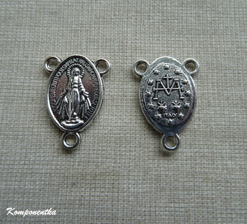 Mezidíl na růženec 20x14mm 1kus
