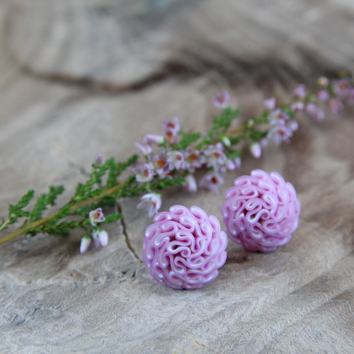 Náušnice pink — foto 1