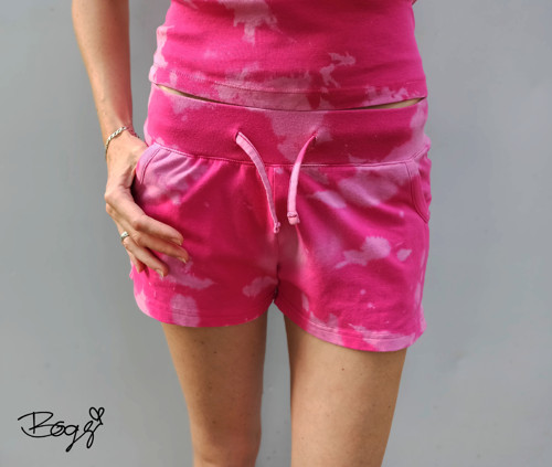 Batikované kraťasy pink