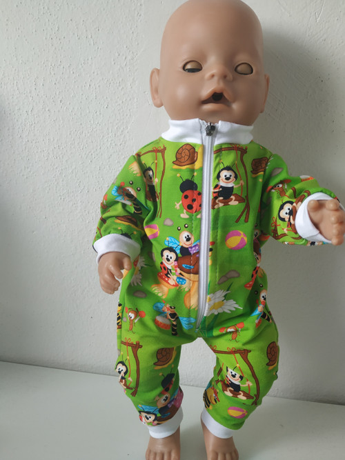Overal na panenku velikosti Baby Born 43cm
