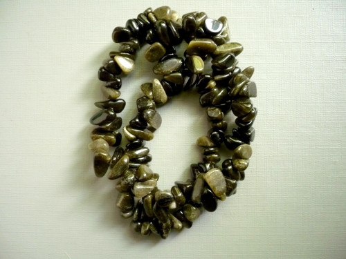 Minerální zlomky 20 cm - zlatý obsidián