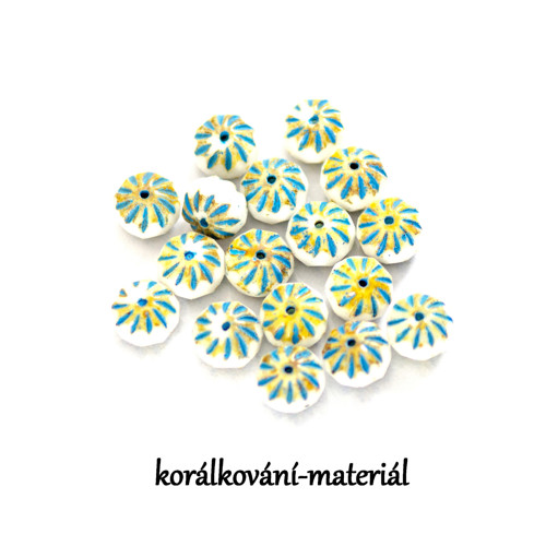 Broušené korálky slavík 10ks — foto 1