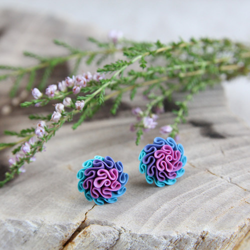 Pestrobarevné náušnice — foto 1