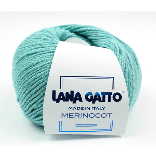 Lana Gatto příze vlna merino bavlna MERINOCOT mořs