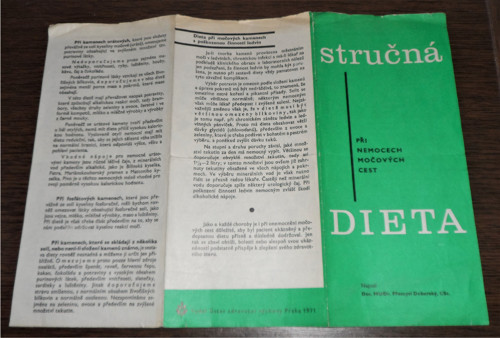 Zdravotnický informační LETÁK Stručná dieta • 1971