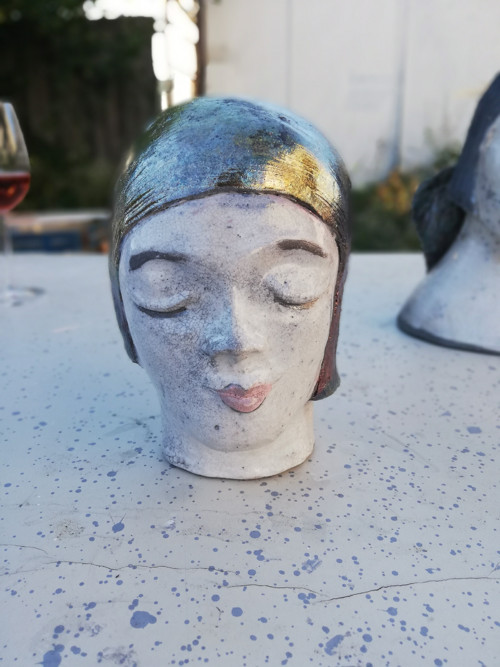 Soška pálená technikou RAKU — foto 1