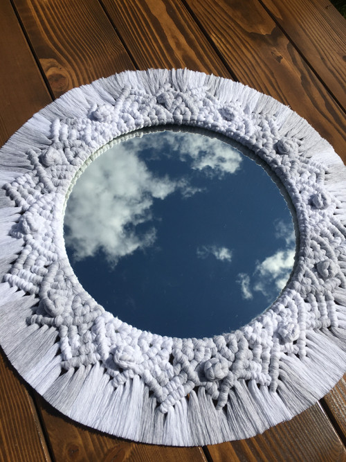 Zrcadlo macramé — foto 1