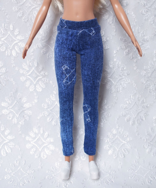 Legíny - jeans — foto 1