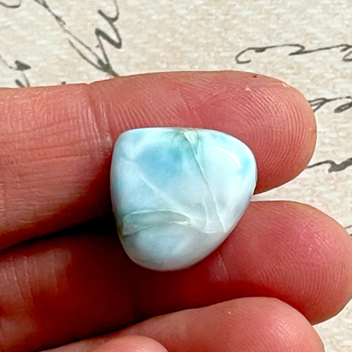 Larimar kabošon slza A-3054 / 16x17x6mm