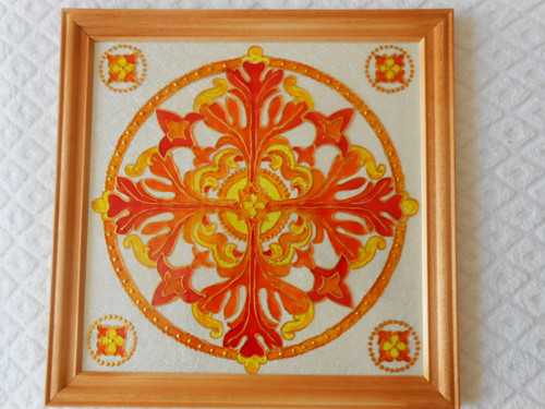 Mandala v oranžovém — foto 1