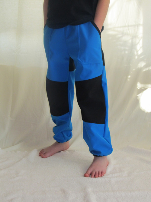 Softshell. kalhoty 10/3 ( fleece) "kombinované"