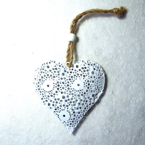 Srdce s ornamentem, 8 cm