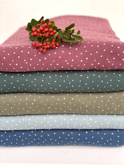 Puntíkaté mušelínové šály "Simple Polka dot"