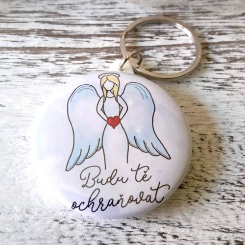 Placka 5 způsobů - 44 mm - Andílek ochránce