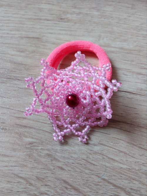 Gumička do vlasů růžová