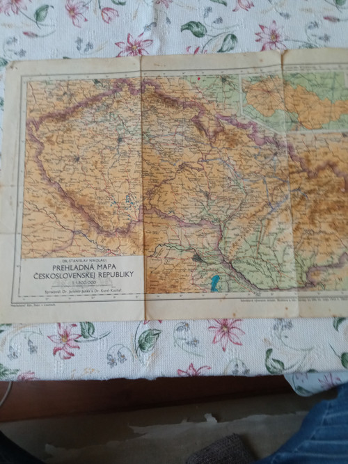 Prehľadná mapa Československej republiky