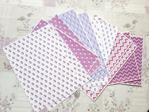 Scrapbookové papíry - sada 12 ks — foto 1