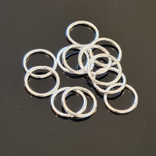 Stříbrné kroužky Ø 10 mm, 100 ks