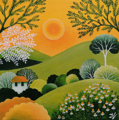 S vůní heřmánku (20x20 cm) — foto 1