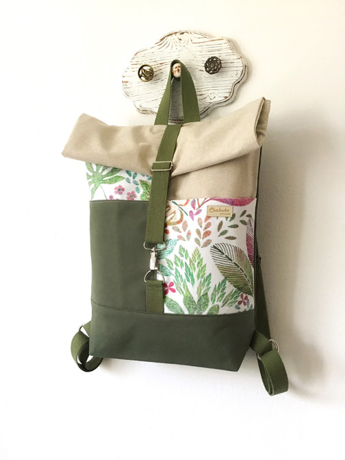 Rolltop batoh Farebné listy — foto 1